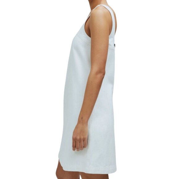 Madewell Denim Mini Dress, Square Neck, NWT Size 6 - Picture 3 of 4